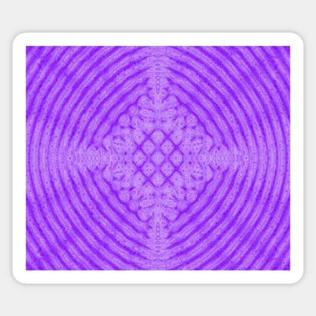 Purple Kaleidoscope Fractal Sticker by Art by Deborah Camp